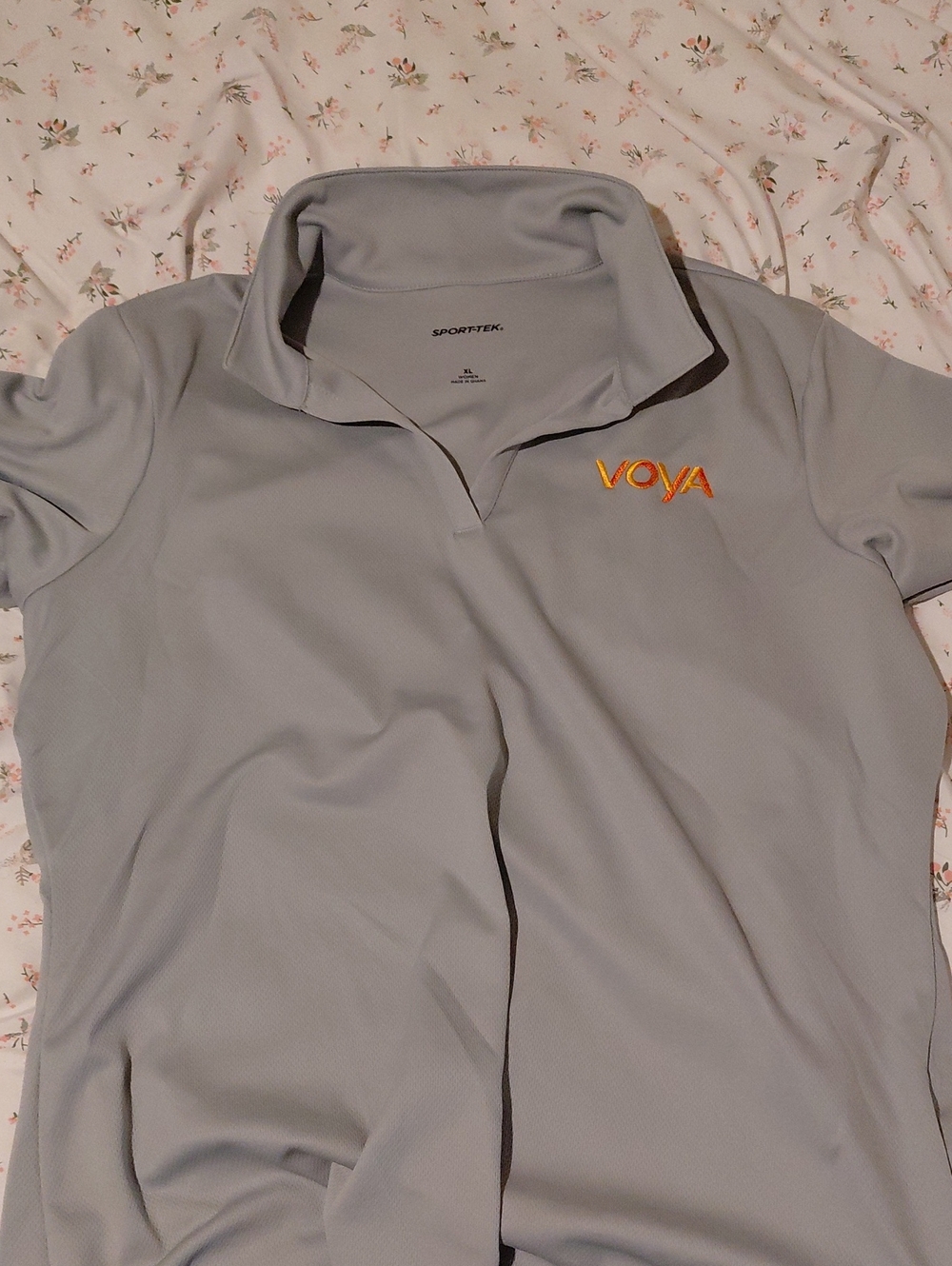 Women's Light Gray SportTek Polo